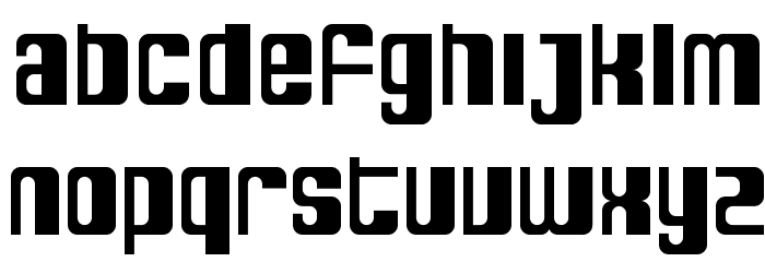 SF DecoTechno Font LOWERCASE
