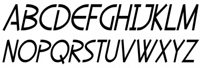 SF Diego Sans Condensed Oblique Schriftart Groß