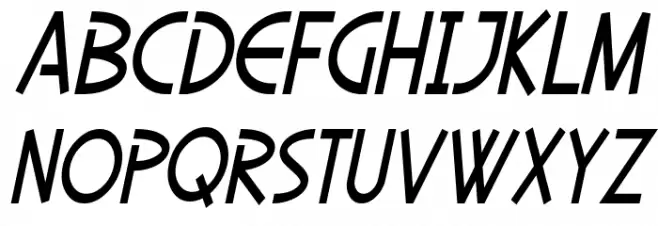 SF Diego Sans Condensed Oblique फ़ॉन्ट लोअरकेस