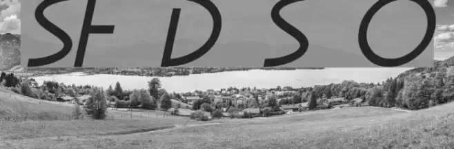 SF Diego Sans Oblique Font examples