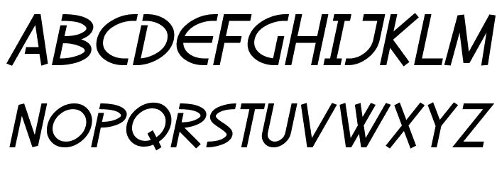 SF Diego Sans Oblique Font LOWERCASE