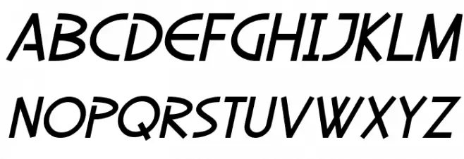 SF Diego Sans Oblique फ़ॉन्ट लोअरकेस