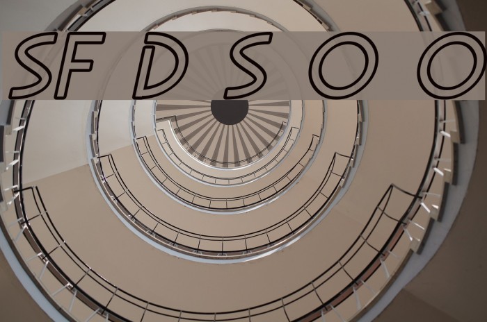 SF Diego Sans Outline Oblique Font examples