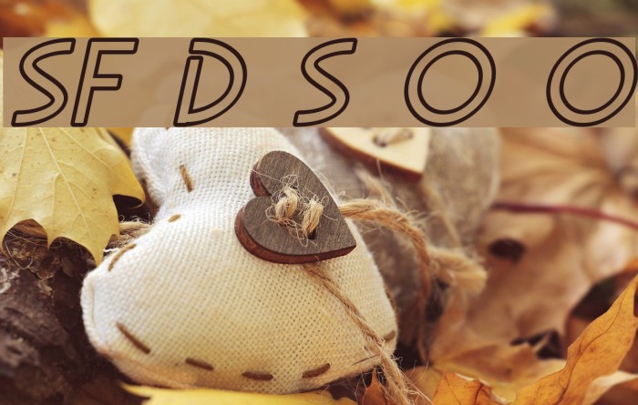 SF Diego Sans Outline Oblique Font examples