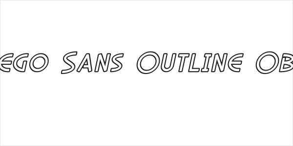 SF Diego Sans Outline Oblique Logo