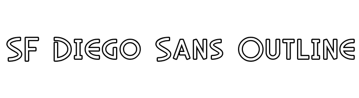 SF Diego Sans Outline  नि: शुल्क फ़ॉन्ट्स डाउनलोड