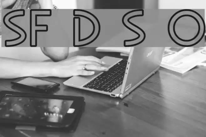 SF Diego Sans Outline Fonte examples