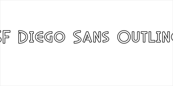 SF Diego Sans Outline Logo