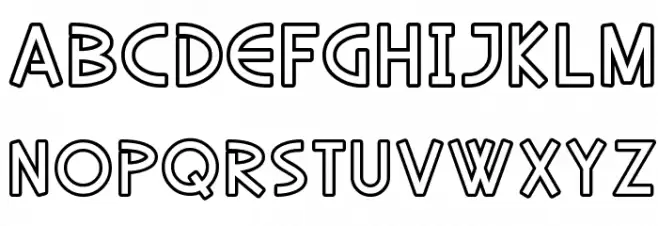 SF Diego Sans Outline Fonte MINÚSCULAS