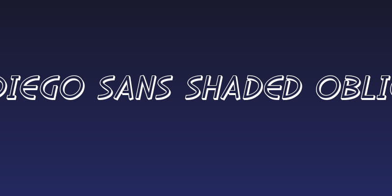SF Diego Sans Shaded Oblique Social Header