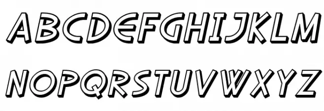 SF Diego Sans Shaded Oblique Шрифта строчной