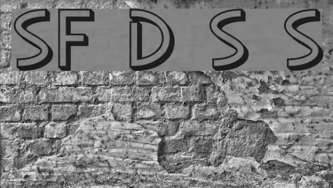 SF Diego Sans Shaded Font examples