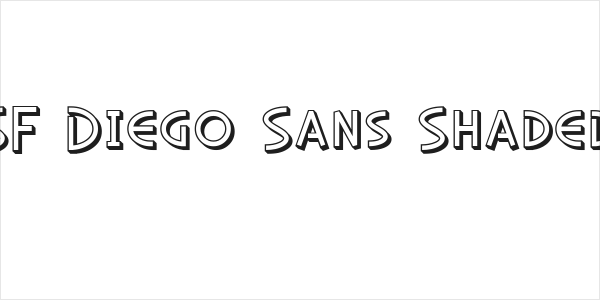SF Diego Sans Shaded Logo