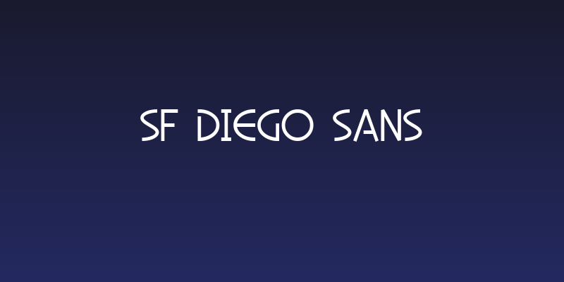 SF Diego Sans Social Header