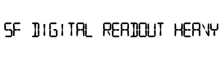 SF Digital Readout Heavy  नि: शुल्क फ़ॉन्ट्स डाउनलोड