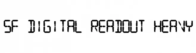 SF Digital Readout Heavy  免费字体下载