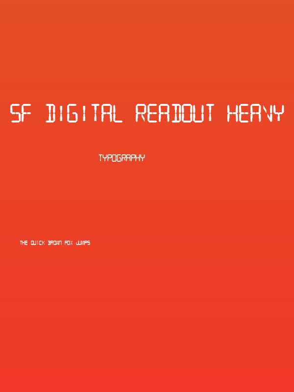 SF Digital Readout Heavy Poster