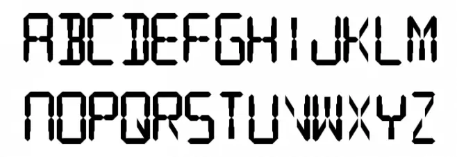 SF Digital Readout Heavy Caratteri MINUSCOLO