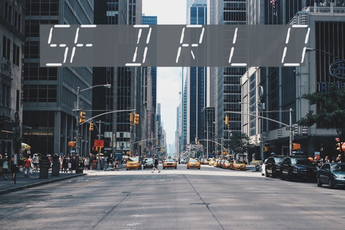 SF Digital Readout Light Oblique Font examples