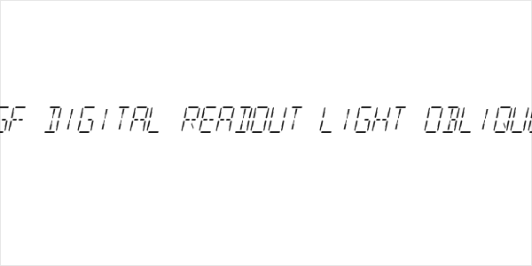 SF Digital Readout Light Oblique Logo