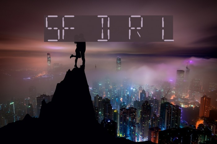 SF Digital Readout Light Font examples
