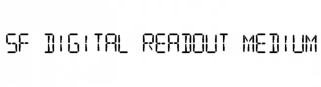 SF Digital Readout Medium  les polices de caractères gratuit tlcharger