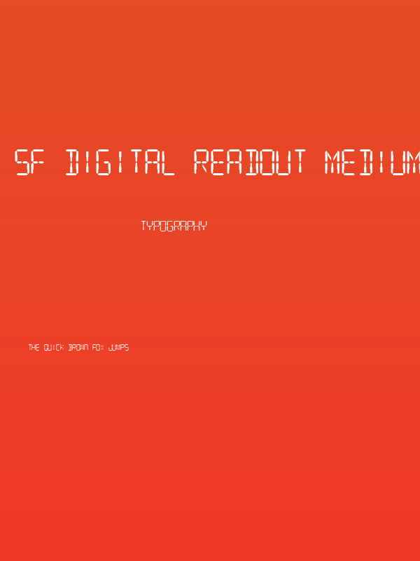 SF Digital Readout Medium Poster