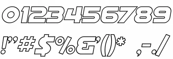 SF Distant Galaxy AltOutline Italic Fonte OUTROS PERSONAGENS