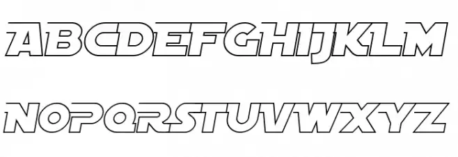 SF Distant Galaxy AltOutline Italic Fuentes MAYÚSCULAS