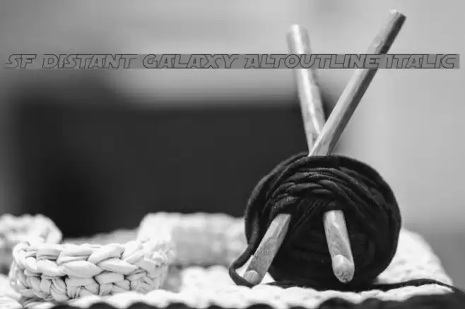SF Distant Galaxy AltOutline Italic Fonte examples