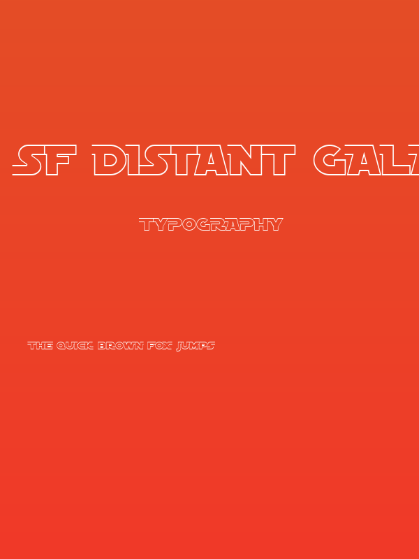 SF Distant Galaxy AltOutline Poster