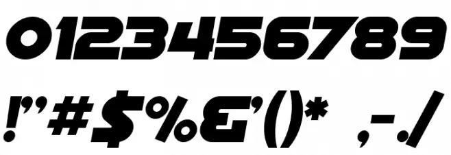 SF Distant Galaxy Alternate Italic Font OTHER CHARS