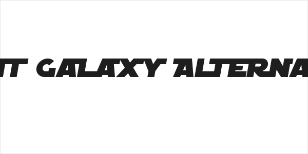 SF Distant Galaxy Alternate Italic Logo