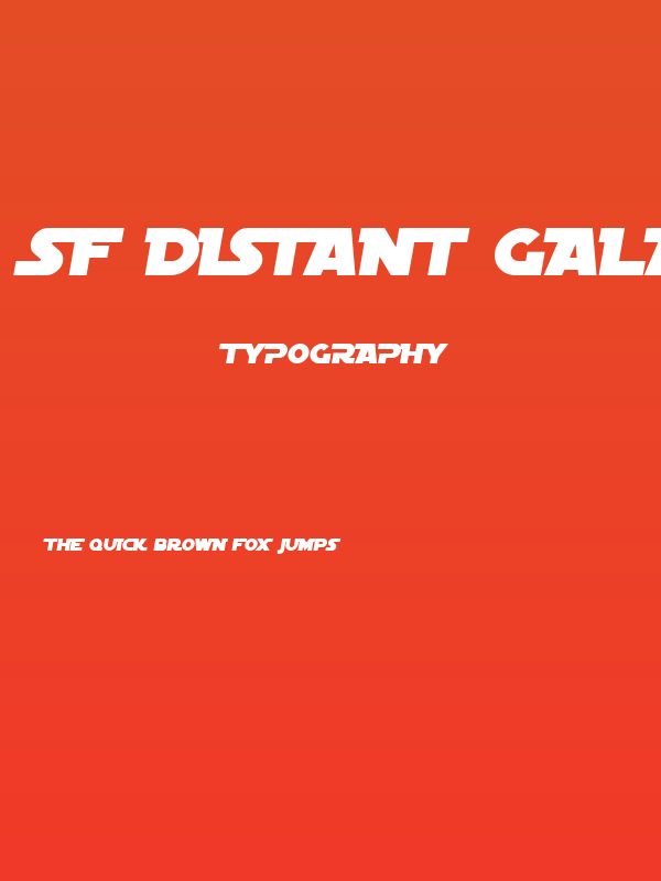 SF Distant Galaxy Alternate Italic Poster