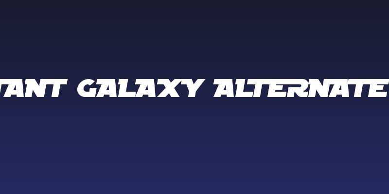 SF Distant Galaxy Alternate Italic Social Header