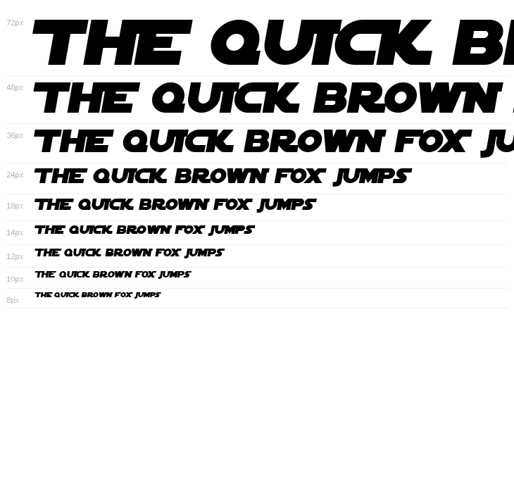 SF Distant Galaxy Alternate Italic Waterfall