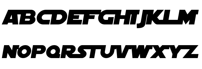 SF Distant Galaxy Alternate Italic Font LOWERCASE