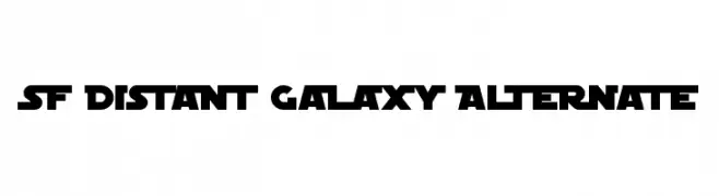 SF Distant Galaxy Alternate  Frei Schriftart Herunterladen