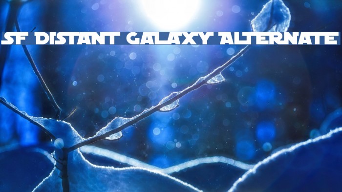 SF Distant Galaxy Alternate Font examples