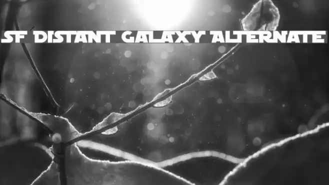 SF Distant Galaxy Alternate Font examples