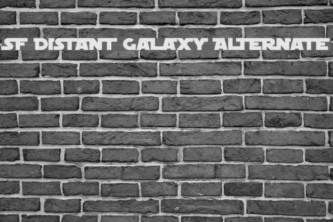 SF Distant Galaxy Alternate Font examples