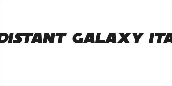 SF Distant Galaxy Italic Logo