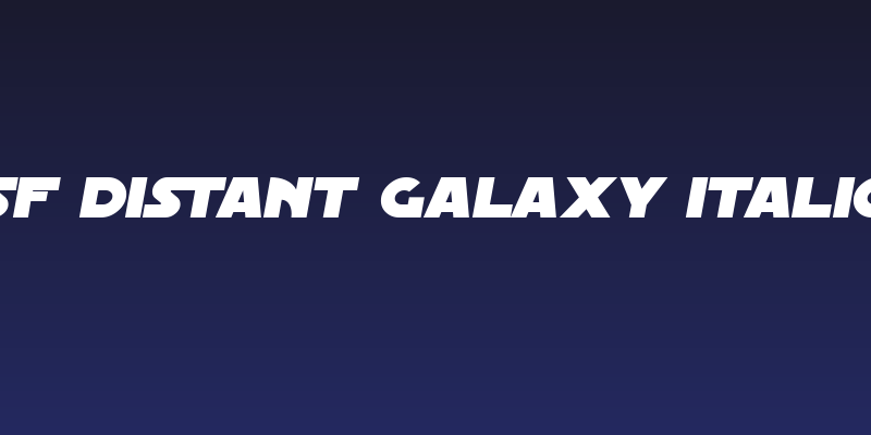 SF Distant Galaxy Italic Social Header