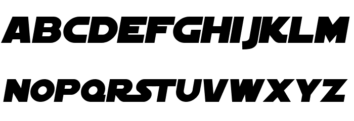 SF Distant Galaxy Italic Font LOWERCASE