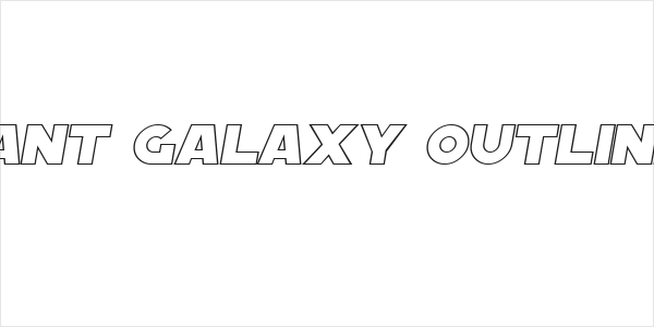 SF Distant Galaxy Outline Italic Logo