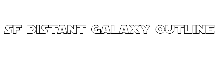 SF Distant Galaxy Outline  免费字体下载