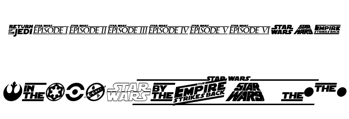 SF Distant Galaxy Symbols Italic Font OTHER CHARS