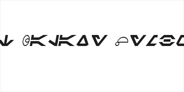 SF Distant Galaxy Symbols Italic Logo