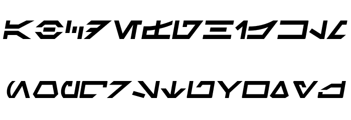 SF Distant Galaxy Symbols Italic Font LOWERCASE
