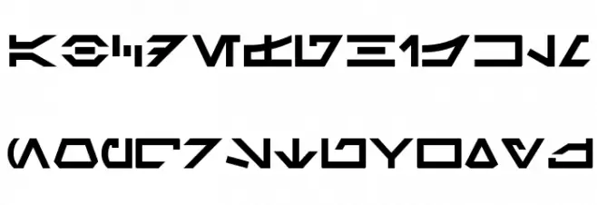 SF Distant Galaxy Symbols Schriftart Kleinbuchstaben